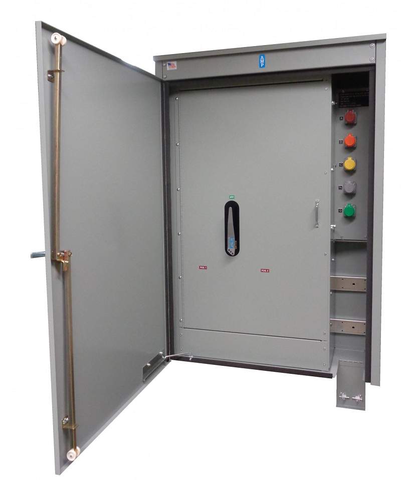 AMP Generator Termination Cab. W/ Manual Transfer & Camlocks